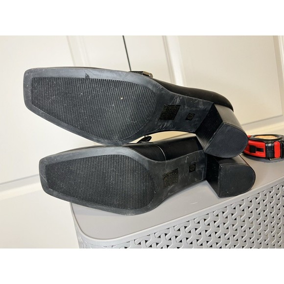 Womens Journee Collection Crawford Black Loafer Cushioned Chunky Heel Size 12 - Picture 10 of 13